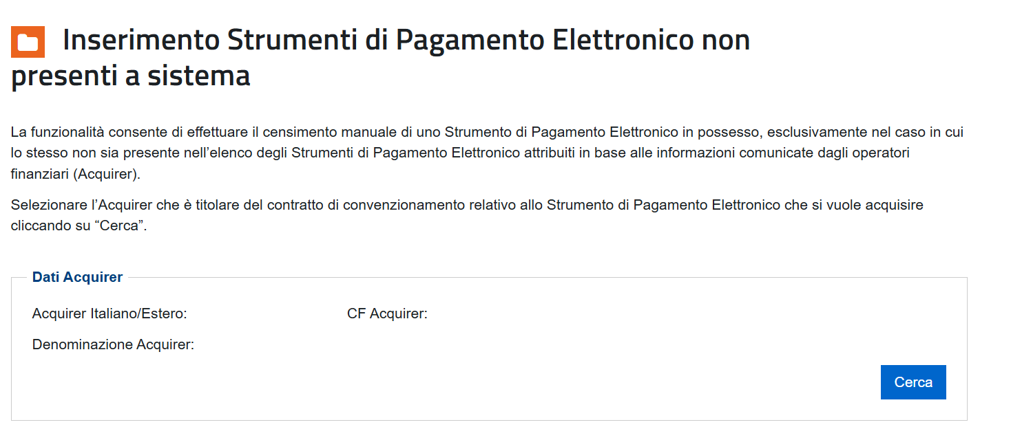 CLICCA SU CERCA